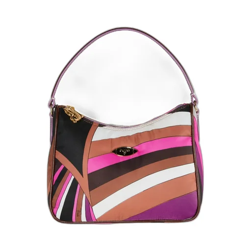 Emilio Pucci Yummy Logo-Plaque Zipped Shoulder Bag
