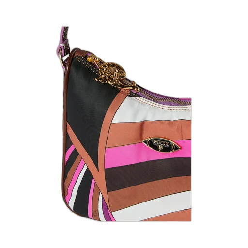 Emilio Pucci Yummy Logo-Plaque Zipped Shoulder Bag