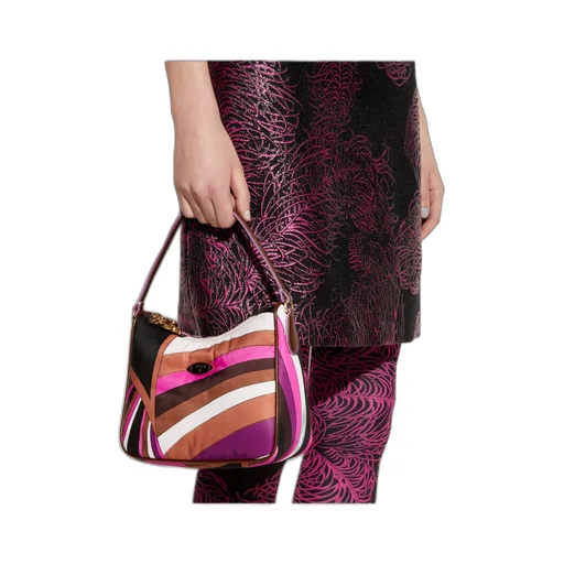 Emilio Pucci Yummy Logo-Plaque Zipped Shoulder Bag