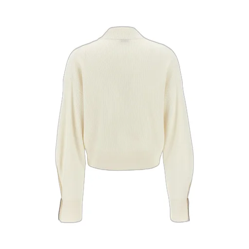 Brunello Cucinelli Monile Embellished Ribbed Jumper