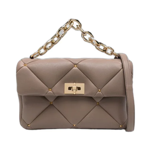 Valentino Garavani Roman Stud Foldover Top Shoulder Bag