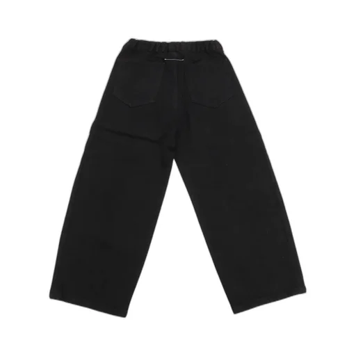 Mm6 Maison Margiela Kids Logo Embroidered Straight Leg Jeans