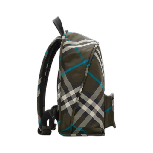 Burberry Shield Checked Zipped Backpack