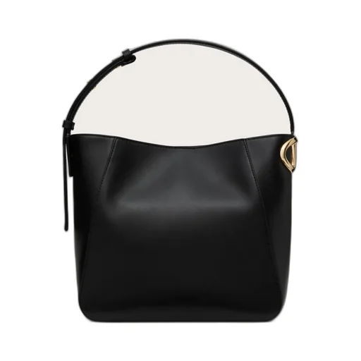 Valentino Vlogo Signature Clasp Fastening Bucket Bag