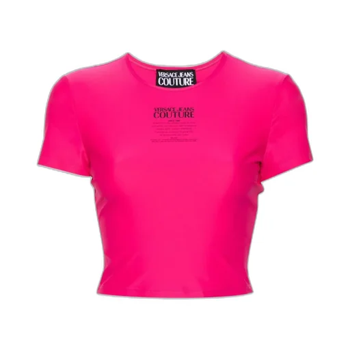Logo-Print Cropped T-Shirt