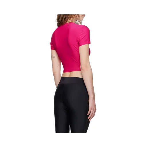 Logo-Print Cropped T-Shirt