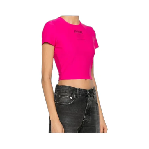 Logo-Print Cropped T-Shirt