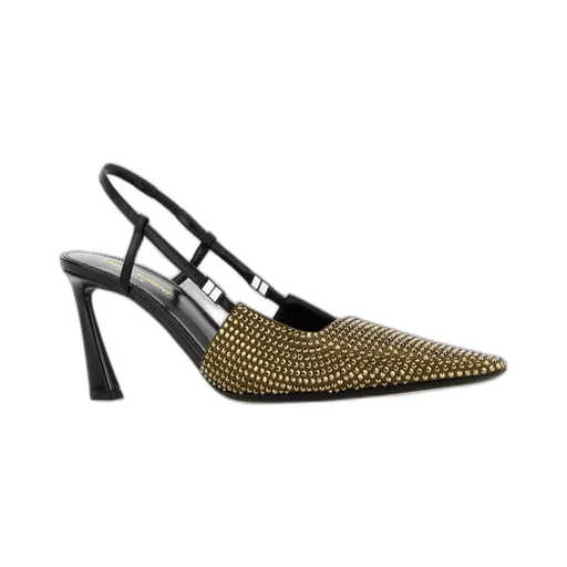 Saint Laurent Embellished Pointed Toe Pumps