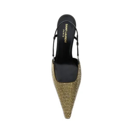 Saint Laurent Embellished Pointed Toe Pumps