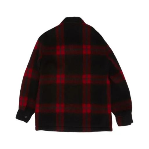 Valentino Logo Plaque Check-Patterned Jacket