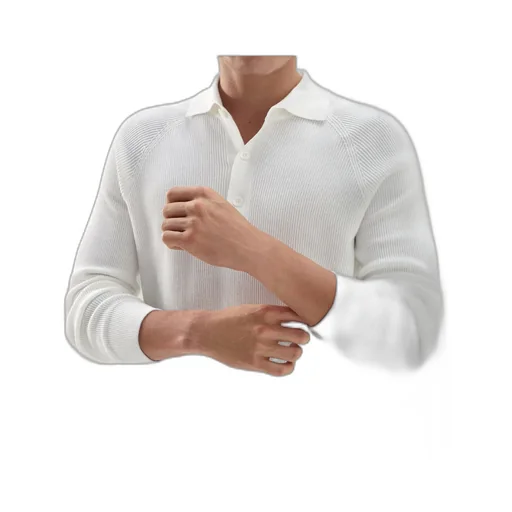 Brunello Cucinelli Long Sleeved Knitted Polo Jumper