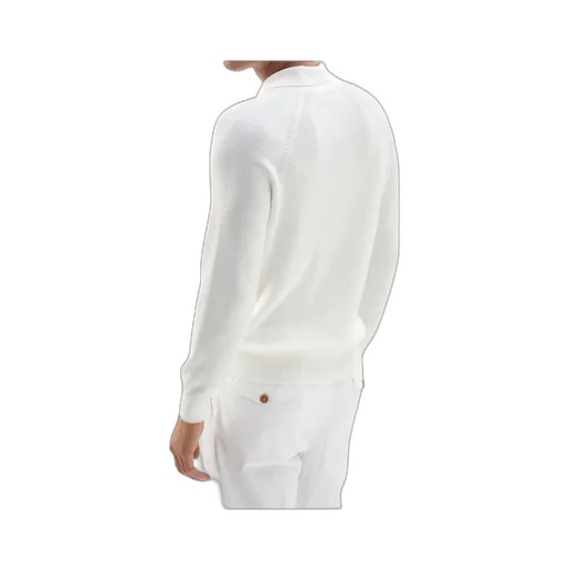 Brunello Cucinelli Long Sleeved Knitted Polo Jumper