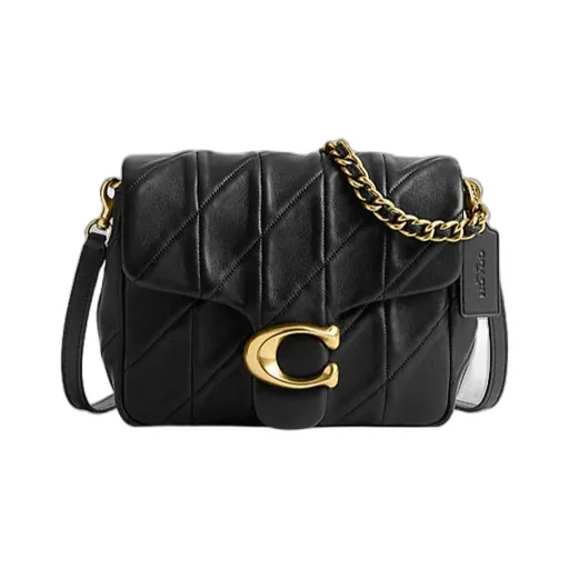 Coach Times Square Tabby Logo Plaque Shoulder Bag