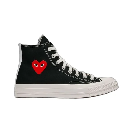 Comme Des GarÇOns Play X Converse Lace-Up High-Top Casual Shoes