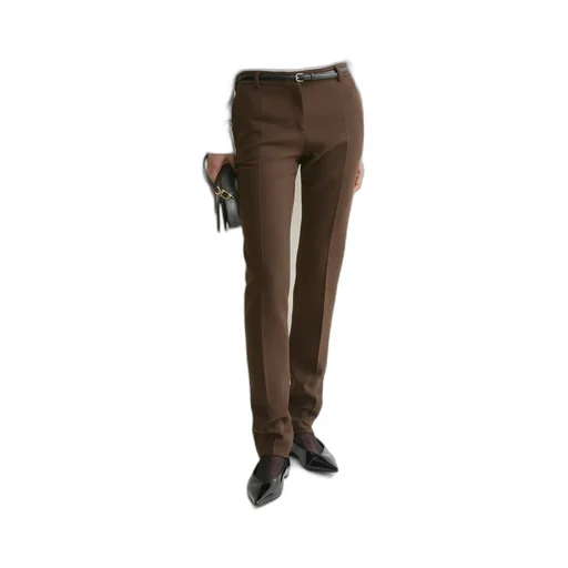 Low-Waist Slim Trousers