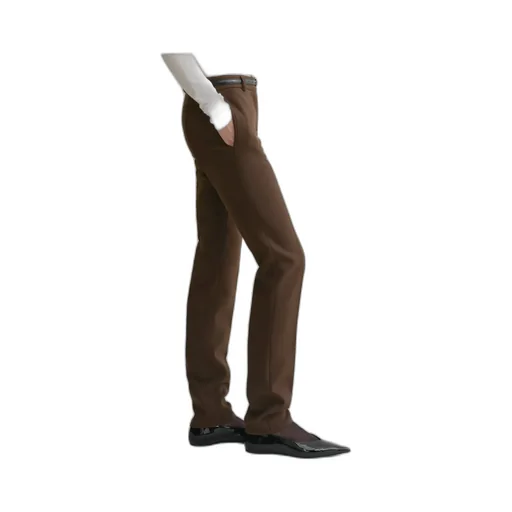 Low-Waist Slim Trousers