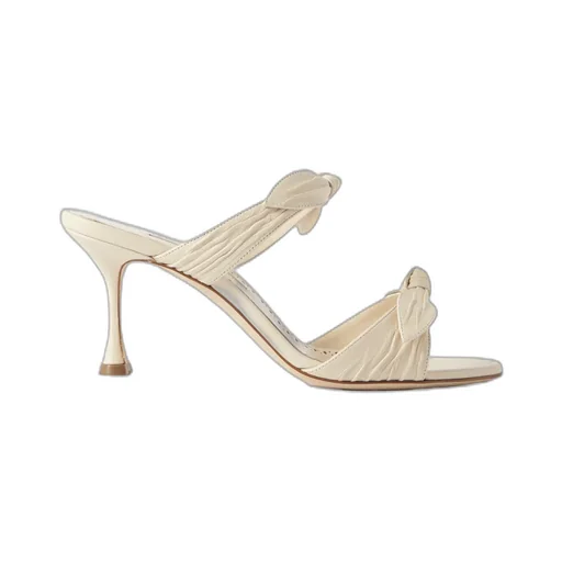 Lollo Bow-Trimmed High-Heeled Sandals
