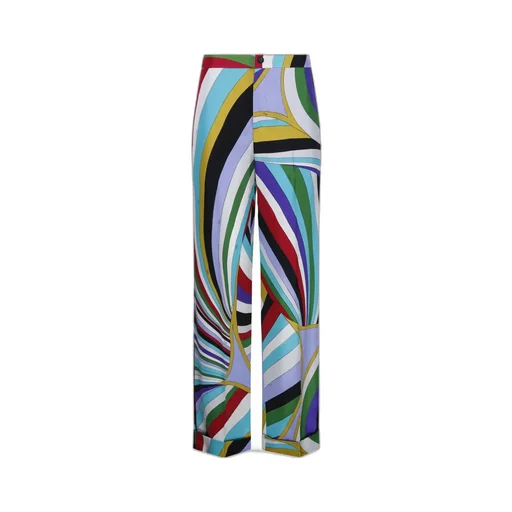 Pucci Maddalena Printed High Waist Trousers