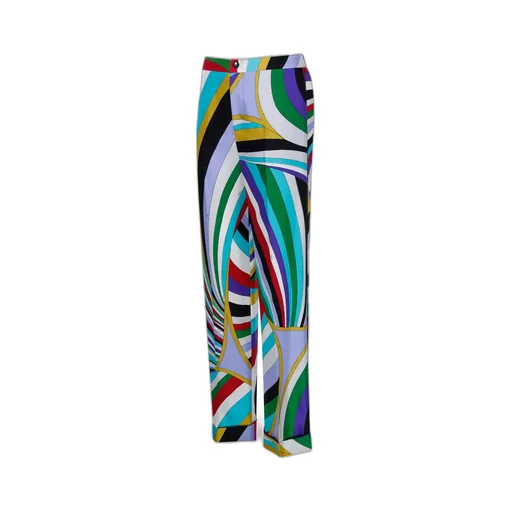 Pucci Maddalena Printed High Waist Trousers