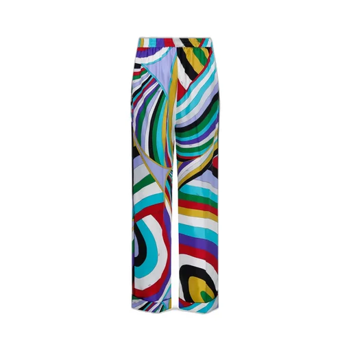 Pucci Maddalena Printed High Waist Trousers