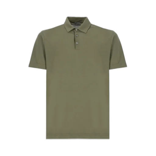 Short-Sleeved Cotton Polo Shirt