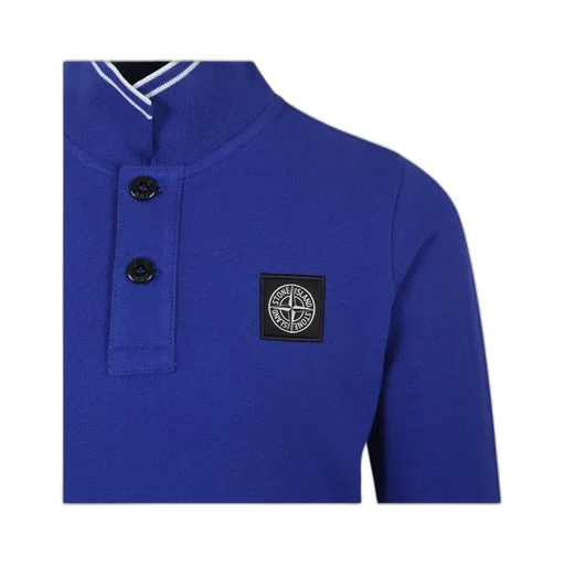 Stone Island Junior Logo Patch Polo Shirt