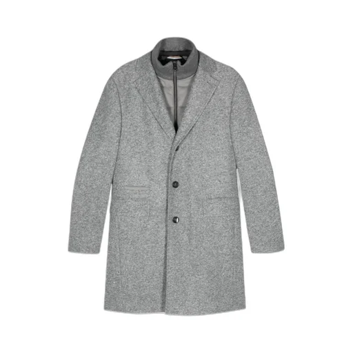 Boss Hugo Boss Herringbone Slim-Fit Coat