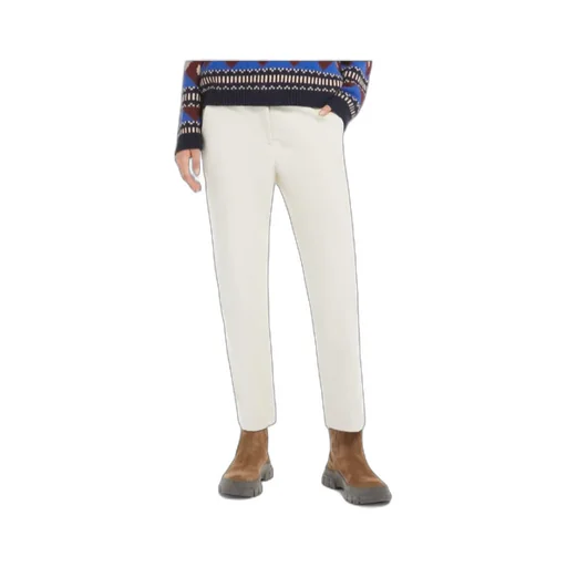 Weekend Max Mara Straight Cut Ribbed Trousers