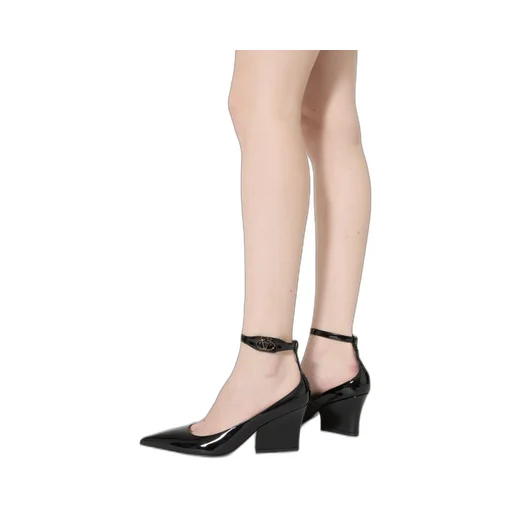 Valentino Logo Plaque Pointed Toe Pumps