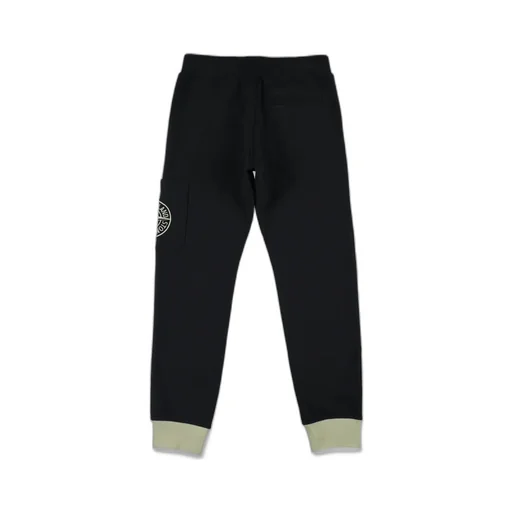 Stone Island Junior Logo Embroidered Tapered-Leg Trousers