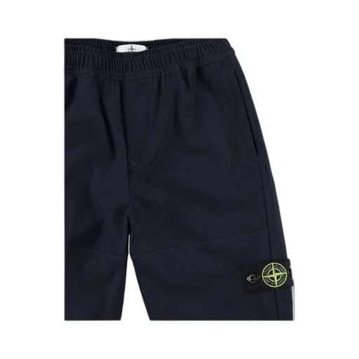 Stone Island Junior Logo Patch Tapered-Leg Trousers