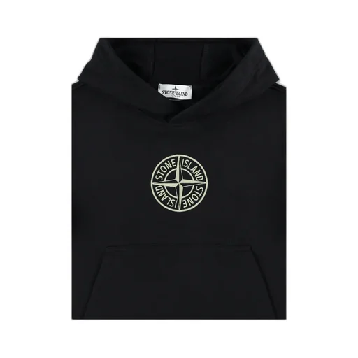 Stone Island Junior Logo Embroidered Hoodie