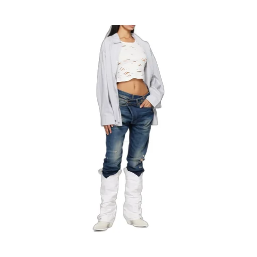 Crossover Denim Pants
