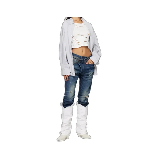 Crossover Denim Pants