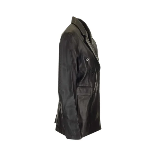 Loulou Studio Benetra Double Breasted Leather Jacket