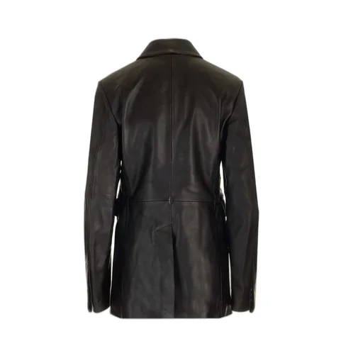 Loulou Studio Benetra Double Breasted Leather Jacket