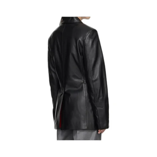 Loulou Studio Benetra Double Breasted Leather Jacket