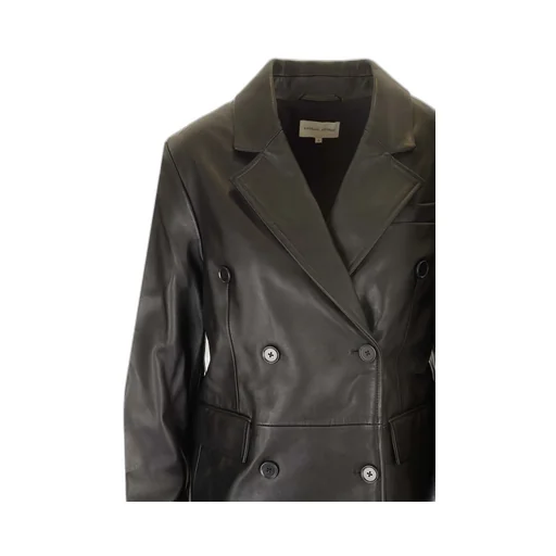 Loulou Studio Benetra Double Breasted Leather Jacket