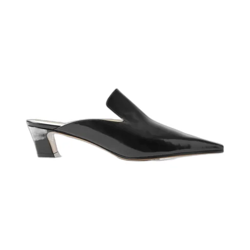 Khaite Square-Toe Heeled Mules