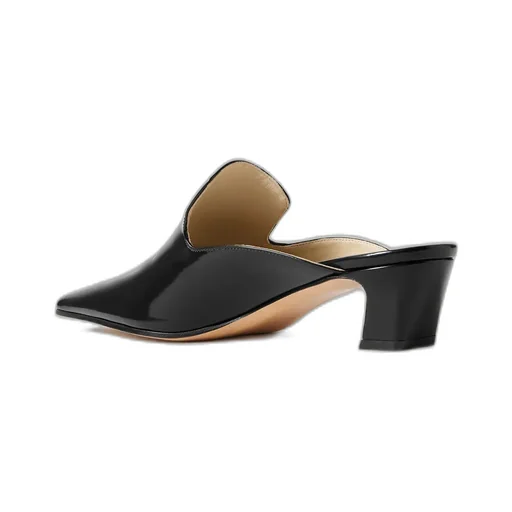 Khaite Square-Toe Heeled Mules