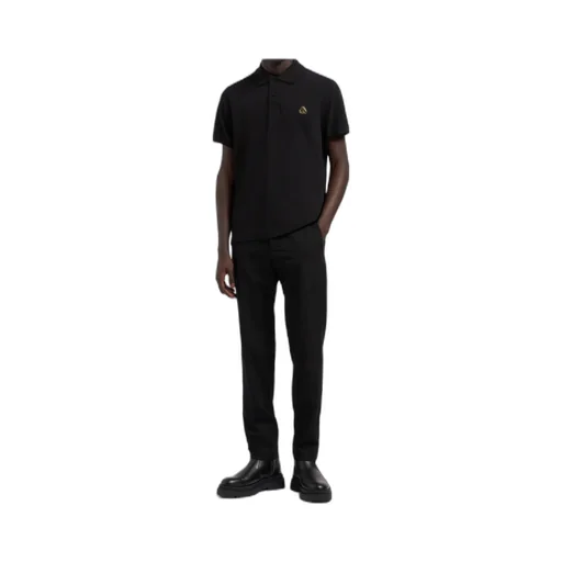 Moose Knuckles Logo Patch Short-Sleeved Polo Shirt
