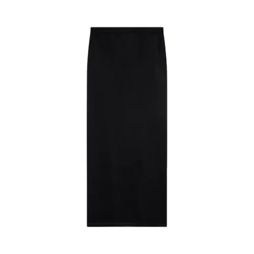 Pinko Rear Slit Long Satin Skirt