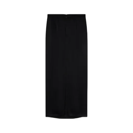 Pinko Rear Slit Long Satin Skirt