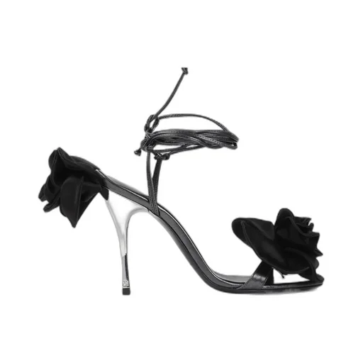 105Mm Floral-Appliqué Sandals