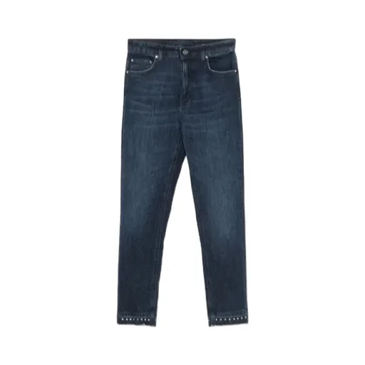 Denim Trousers With Belt Loops