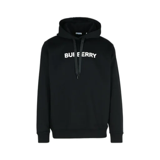 Burberry Logo Printed Drawstring Hoodie