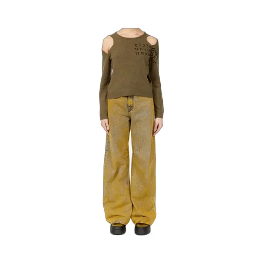 Mm6 Maison Margiela Crewneck Cut-Out Jumper