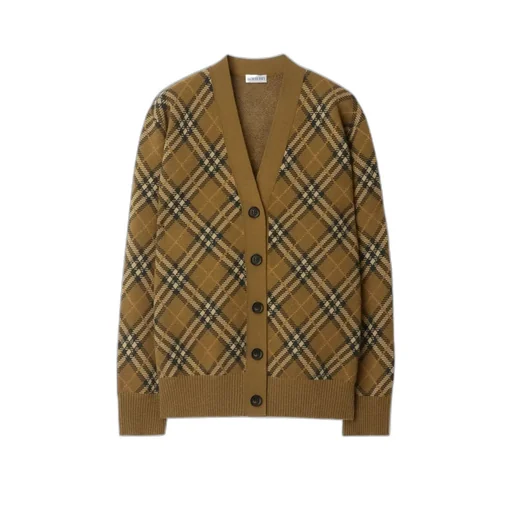 Burberry Checked Knitted Cardigan