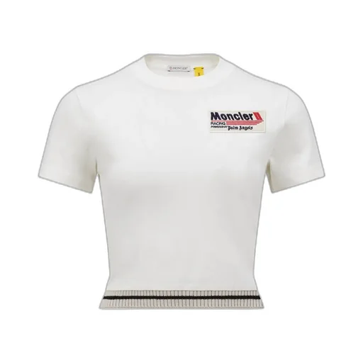 Moncler X Palm Angels Logo Patch Crewneck T-Shirt