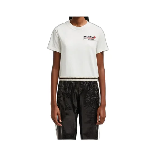 Moncler X Palm Angels Logo Patch Crewneck T-Shirt